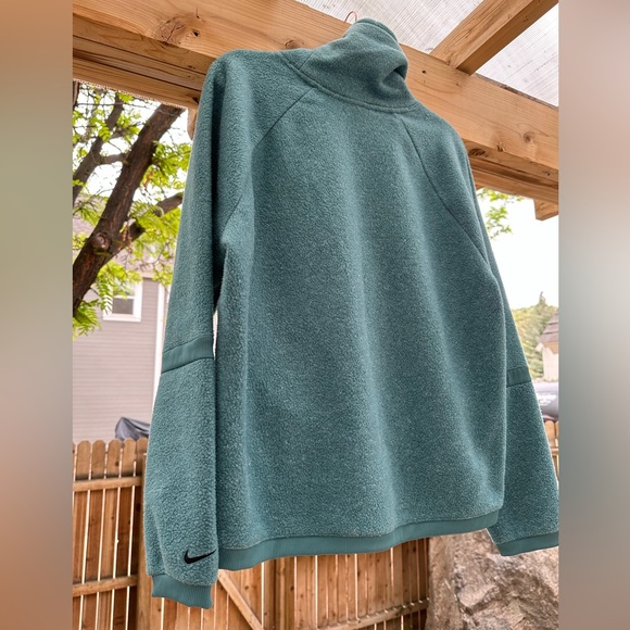 Nike Funnel Neck Sweatshirt Therma Fleece Pullover Large Teal - Picture 11 of 16